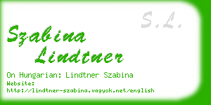 szabina lindtner business card